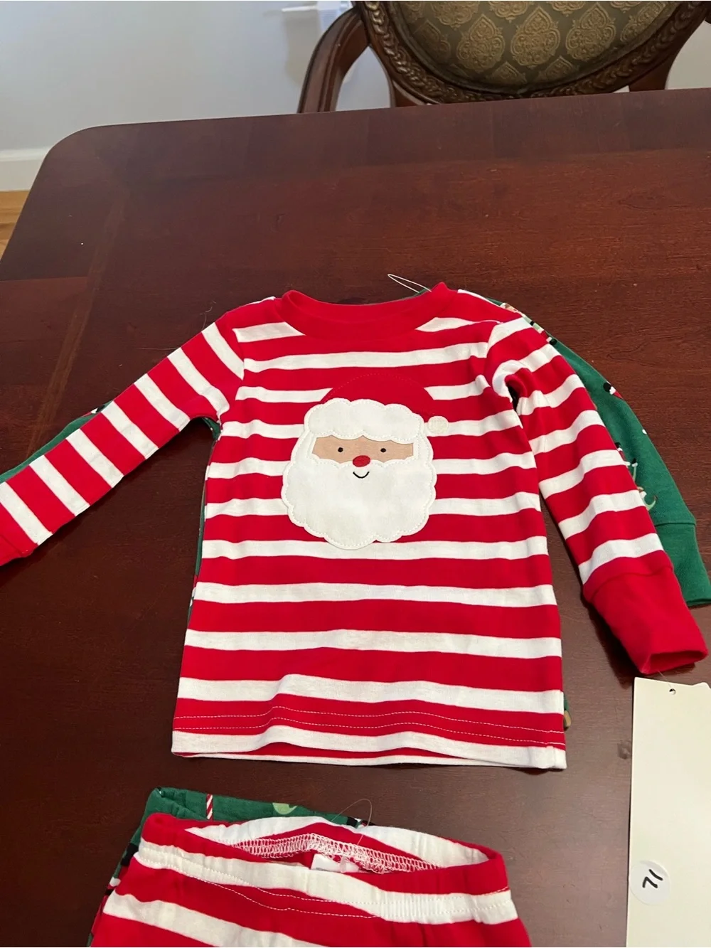 Carter's Red & Green Holiday 4-Piece Pajama Set